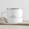 Camping Emaille Tasse One-Line – Bild 3
