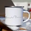 Camping Emaille Tasse One-Line – Bild 4