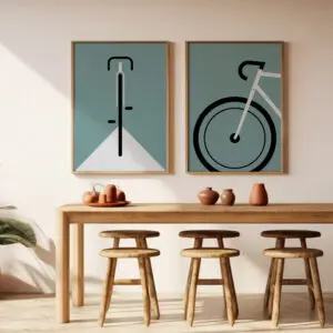 Poster Rennrad 2teilig - 03