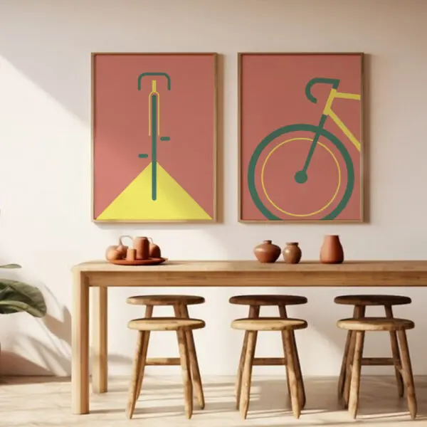 Poster Rennrad 2teilig - 06