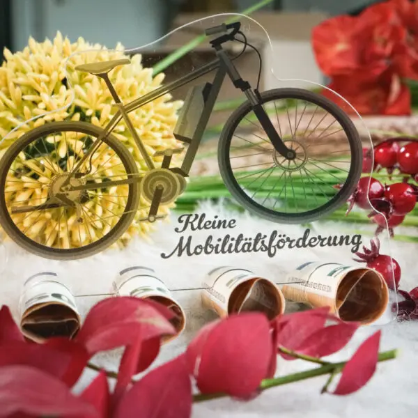 Kleine Mobilitätsförderung-01 - Fahrrad Geldgeschenk -Hollandrad