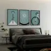 Poster Rennrad Fahrrad 3teilig - 07