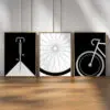Poster Rennrad Fahrrad 3teilig - 10