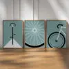 Poster Rennrad Fahrrad 3teilig - 12