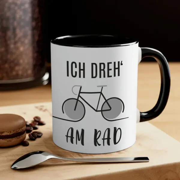 Fahrrad Tasse mit Spruch | Ich dreh´am Rad - 03