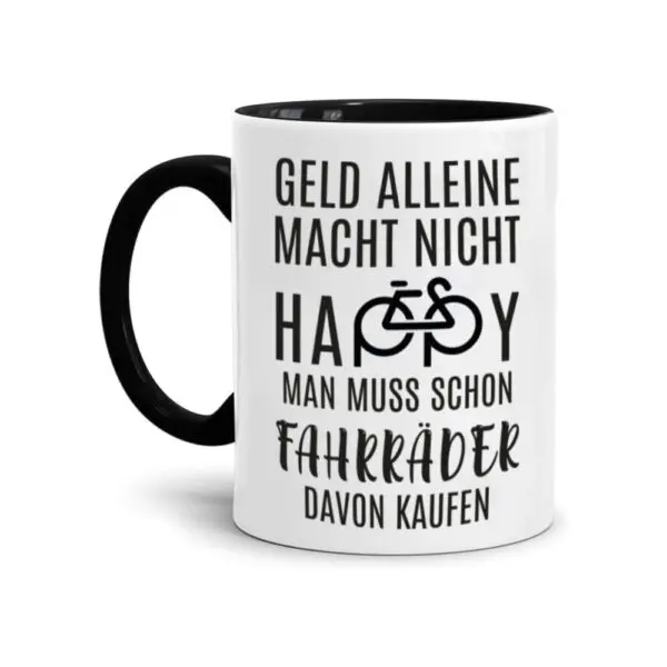 fahrrad-kaffeetasse-006 - geld alleine macht nicht