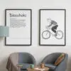 Poster Artwork "Bikeoholic" 2teilig - 11