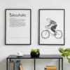 Poster Artwork "Bikeoholic" 2teilig - 12