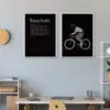 Poster Artwork "Bikeoholic" 2teilig - 14