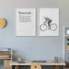 Poster Artwork "Bikeoholic" 2teilig - 18