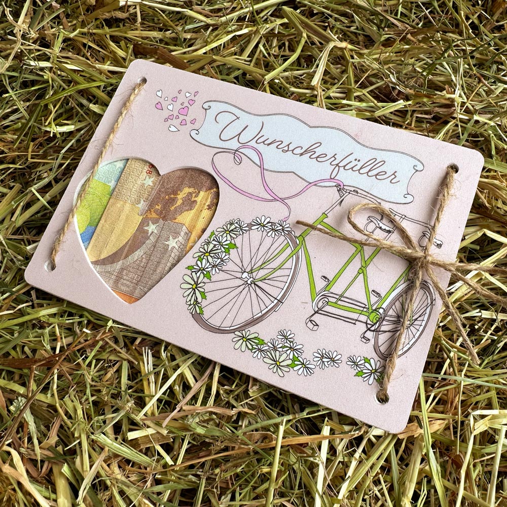 Geldgeschenk Fahrrad "Tandem Fahrrad" 2 Fahrrad Geldgeschenk tandem-01