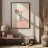 Camping Poster | Wandbild | One-Line Kunstwerk für Camping Fans | Sonne | Wandern – Bild 3