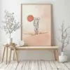 Camping Poster | Wandbild | One-Line Kunstwerk für Camping Fans | Sonne | Wandern – Bild 5