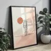 Camping Poster | Wandbild | One-Line Kunstwerk für Camping Fans | Sonne | Wandern – Bild 6