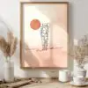 Camping Poster | Wandbild | One-Line Kunstwerk für Camping Fans | Sonne | Wandern – Bild 8