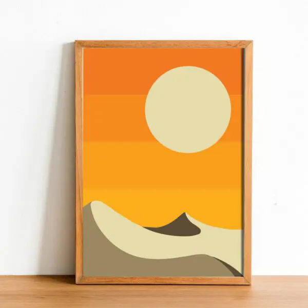 Wandbild_Desert_Sun