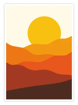 Natur-Poster-„Sonnentanz“-Wandbild-Titelbild