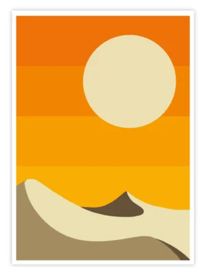 Natur Poster "Wüstensonne" Wandbild