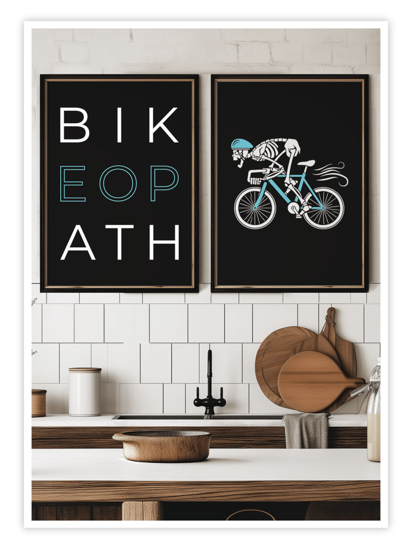 Fahrrad-Poster-Racing-Bones-Wandbild-BICYCLE-titelbild