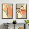 Fahrrad-Poster-WandbildDiptich Bike posters A2-2