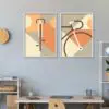 Fahrrad-Poster-WandbildDiptich Bike posters A2-4
