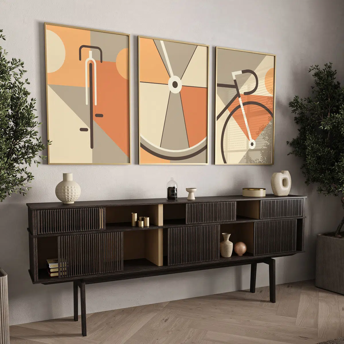 Fahrrad Poster "Velocity Trio" 3 Fahrrad-Poster-„Velocity-Trio“-Wandbild-geschenk