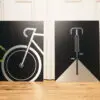 Aluminium Fahrrad Wandbild 2-teilig "FIXX" und "JUST RIDE" aus gebürstetem Aluminium – Bild 2