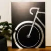 Aluminium Fahrrad Wandbild 2-teilig "FIXX" und "JUST RIDE" aus gebürstetem Aluminium – Bild 11