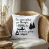 Camping Kissen "Die einen gehen zur Therapie, die anderen gehen campen" Camping Geschenk – Bild 5