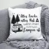 Camping Kissen "Alles Kacke, alles Mist" – Bild 4