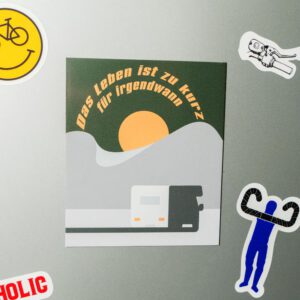 Kühlschrankmagnet für Camper | Geschenk für Camper | Das Leben ist zu kurz für irgendwann