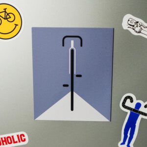 Fahrrad Kühlschrankmagnet Rennrad Illustration