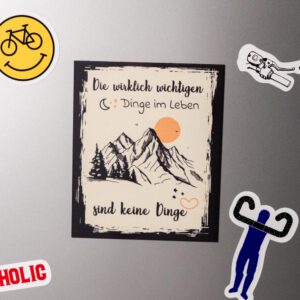 Kühlschrankmagnet für Camper mit inspirierendem Spruch