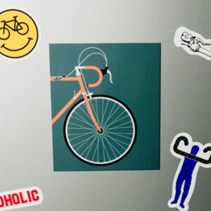 Fahrrad Kühlschrankmagnet "Retro-Rennrad"