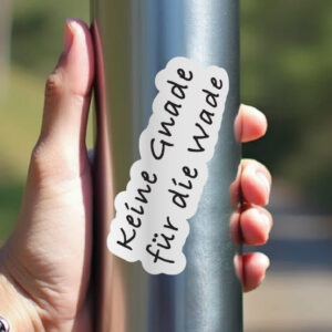 Fahrrad Sticker | Aufkleber "Keine Gnade für die Wade"