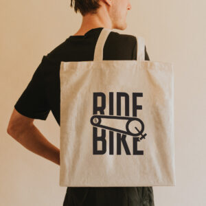 Jutebeutel Fahrrad "RIDE A BIKE"