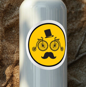 Fahrrad Aufkleber "Oldschool Bikey"