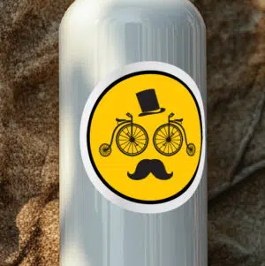 Fahrrad Aufkleber "Oldschool Bikey"