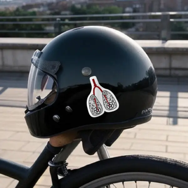 Fahrrad Sticker | Aufkleber "Iron Lungs" – Bild 6