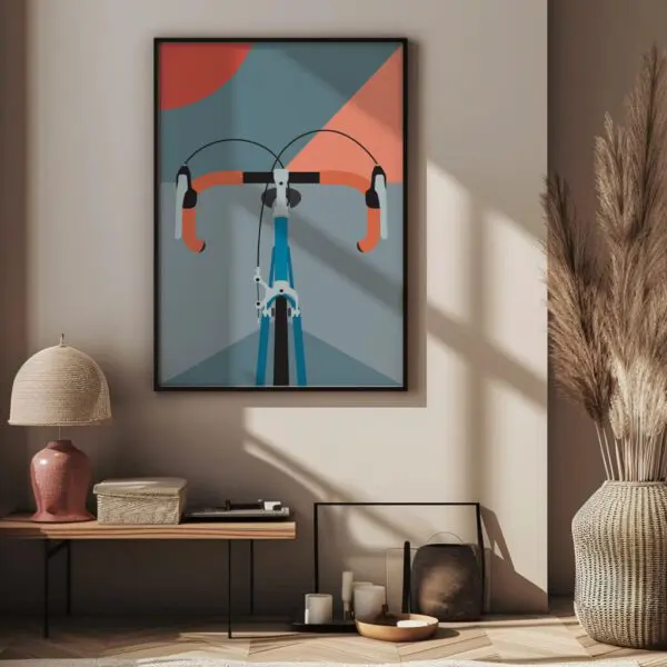 Wandbild Rennrad | Poster | Rennblick | Rennrad Artwork