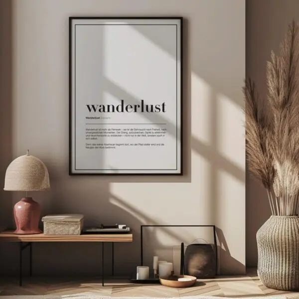 Wanderlust-Wandern-Bild-Poster-Wandbild