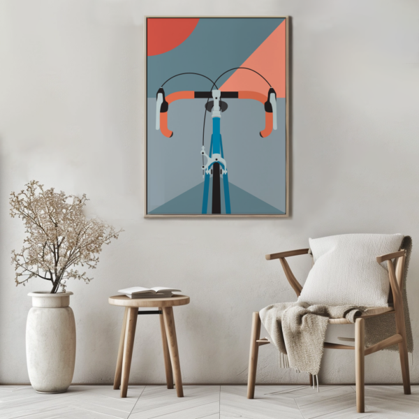 Wandbild Rennrad | Poster | Rennblick | Rennrad Artwork – Bild 4