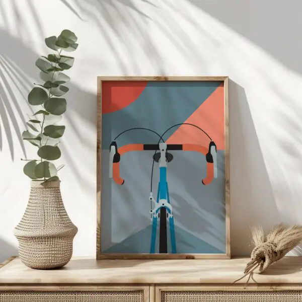 Wandbild Rennrad | Poster | Rennblick | Rennrad Artwork – Bild 6