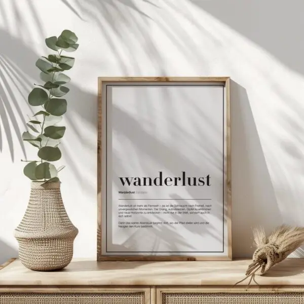 Wanderlust-Wandern-Bild-Poster-Wandbild