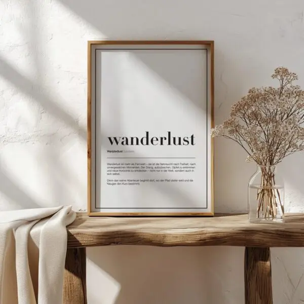 Wanderlust-Wandern-Bild-Poster-Wandbild