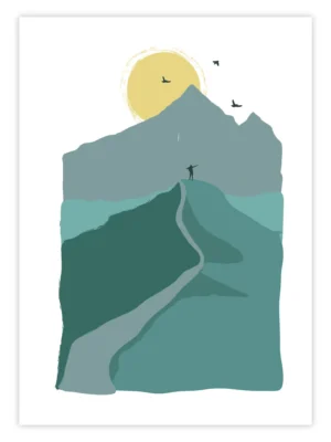 Wandern Wandbild "Summit Path"