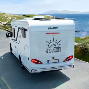 Wohnmobil Aufkleber "Life’s better in a camper"