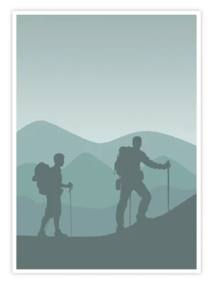 Wandern-Wandbild-„Twin-Ascent'-Titelbild