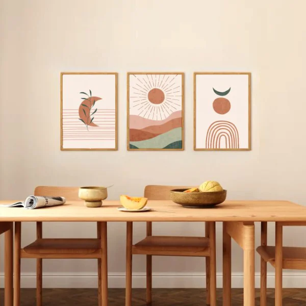 Wandbild Boho Stil 3teilig I Desert Calm I Wandbild Natur – Bild 9