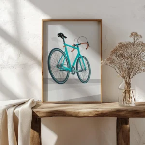 Modernes Rennrad Poster als stilvolles Wandbild – perfekte Fahrrad-Dekoration für Zuhause oder Büro, ideal als Fahrrad Geschenk für Radfahrer und Radsport-Liebhaber.